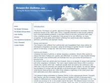 Tablet Screenshot of bowen-for-asthma.com